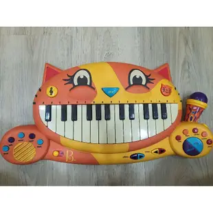 正版 美國B.toys 大嘴貓鋼琴 幼兒電子琴玩具 樂器 鋼琴貓