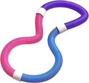 yuksok Weighted Fitness Hoop Spring Hoop PVC Entertainment Indoor Sports Outdoor Workout Abdomen Fitness Circles for Gym Adults Home