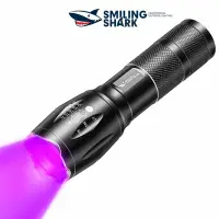 在飛比找蝦皮商城優惠-微笑鯊正品 SD1003 UV手電筒 365nm紫光手電筒 