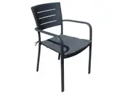 FurnitureOkay Cove Aluminium Outdoor Dining Chair - Charcoal