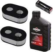 [perfektGarten] Spark plug + filter + lawnmower oil compatible with Briggs & Stratton B&S BS 550E 550EX 575EX