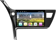 GPS Navigation for Car 9 Inch Touch Screen 2.5D Tempered Glass Mirror Bluetooth Car Radio,Map Free Update, for Corolla 2017-2018 Car Multimedia Navigation