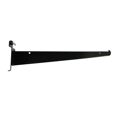 Lot of 10 12" Wire Grid Slat Brackets Shelf Bracket Gridwall Black 3" On Center