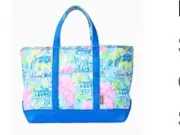 Lilly Pulitzer Mercato Tote in "Multi Lilly Loves DC" NWT sold out