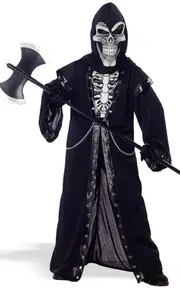 Child Scary Skeleton Grim Reaper Costume