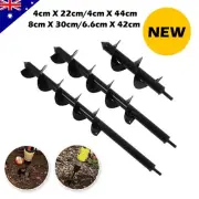 Power Garden Plant Earth Planter Spiral Drill Bit Hole Digger Compatible Tool AU