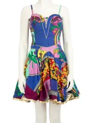 Vintage 1990s Opulent Barocco Print Dress
