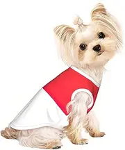 Indonesian flag print Dog Shirts for Small Dogs Stretchy T-Shirts Lightweight Tank Top Sleeveless Striped Vest