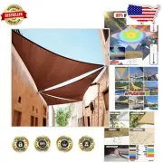 Durable Brown Right Triangle Sun Shade Sail 19' x 23' x 29.8' - 3-