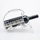 Wine Bottle Holder Decorative Iron Creative Wine Stand Tabletop Wine Rack for