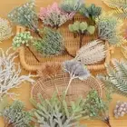 DIY Home Decor Christmas Pine Artificial Flowers Faux Grass Simulation Plants