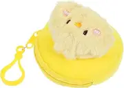 [Healeved] Cartoon Mini Coin Pouch Easter Chicken Purse Boys and Girls' Soft Plush Wallet Portable Change Storage Bag