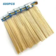 600Pcs Bamboo Skewers 4mm 30cm Sticks Kebab Meat Party Disposable BBQ Grill AU