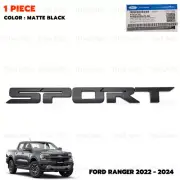 For Ford Ranger Next Gen XLT 2022 - 24 Logo Sport Matte Black Tailgate Emblem