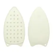 2pcs Silicone Iron Rest Pad Hot Resistant Mat Iron Rest Plate Cream
