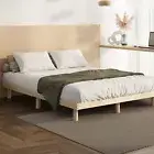 Oikiture Bed Frame Queen Double King Single Wooden Base Bed Platform