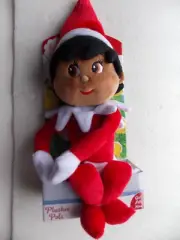 NEW The Elf on the Shelf Plushee Plush Pal Girl Elf Dark Hair Brown Eyes