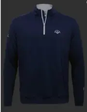 Scotty Cameron Millar Pullover 7 Point Crown Perth Performance Qtr Zip Navy L