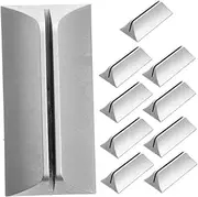 DOITOOL 10pcs Desktop Mobile Clip Cubicle Clam Desk Divider Support Clip Dividers Mounted with Desk Divider Clip Panel Desk Partition Clip Partitions Clip for Plastic Silver