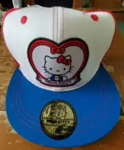 Hello Kitty 40th Anniversary Red White Blue Adjustable Hat New