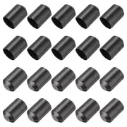 25Pcs Heat Shrink End Cap 30mm ID x 40mm L 2:1 Ratio Heat Shrink Tube Cap Black