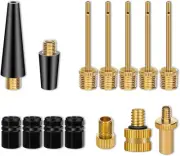 14PCS Bicycle Valve Adapter DV SV AV Converter,Presta Schrader Valve Adapter, Ba