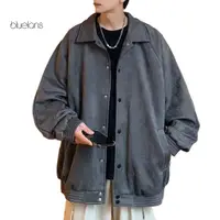 在飛比找蝦皮購物優惠-Bl Cozy Autumn Coat 麂皮大衣時尚男士棒球