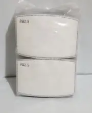 100 pcs Adult PM2.5 Activated 5 Layer Face Filters New in pkg