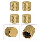 Guitar Bass Volume Tone Control Knobs Buttons 4PCS Metal Dome Knobs Set