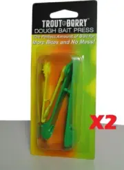 2 Packs of Troutberry Powerbait Dough Bait Press Pack with Two Sizes