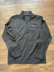 Travis Mathew Men's Wanderlust 1/4 Zip Golf Jacket, Size Medium, Black