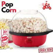 Dash Electric Hot Oil Popcorn Machine with Large Lid for Serving Bowl- 24 Cups