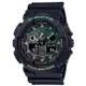 【CASIO】卡西歐 G-SHOCK GA-100RC-1A 兩百米防水電子錶 雙顯運動錶 黑/古銅棕