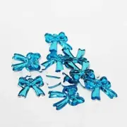 Factory Direct Craft Turquoise Flat Back Bow Rhinestones | 432 Pieces