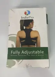 IndiePro Fully Adjustable Posture Corrector for Back & Neck Unisex Back Brace