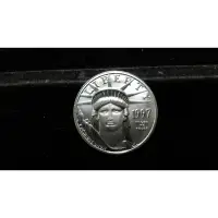 在飛比找蝦皮購物優惠-鉑金幣1997年1/4盎司 自由女神像