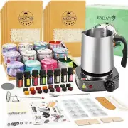 SAEUYVB Candle Making Kit with Hot Plate, Soy Wax, Including Melting Pot - DIY S