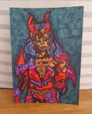 Drawing Scarlet Witch Wanda Marvel Rivals Emporium Matron Strange Ultron Vision