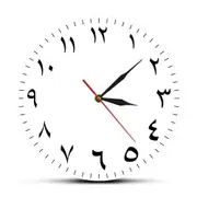 Arabic Numerals Silent Non-ticking Wall Clock Iranian Modern Home Decor Arabic