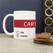 Personalised Drink Options Mug - Red