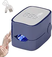 Bmdjdq Nail Uv Lamp, Nail Cleaning Light, Travel Nail Lamp, Home Manicure Tool, Uv Sterilizing Lamp, USB Rechargeable Nail Cleaning Auxiliary Device for Nail Care Supplies