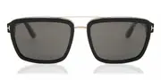 Tom Ford FT0780 ANDERS Polarized 01D Men's Sunglasses Black Size 58