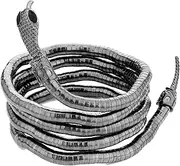 [LAKIYOYO] Bendable Snake Bracelet for Women Adjustable Punk Snake Choker - Flexible Multi-Purpose Medusa Necklace Hollween Jewelry