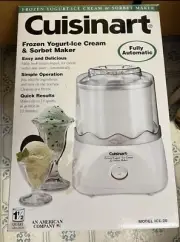 Cuisinart 1.5 Qt. Frozen Yogurt Ice Cream & Sorbet Maker ICE-20 New In Box