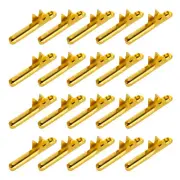 100 Pcs Elastic Cord Crimp Ends, Elastic Barbed Cord Fasteners, Gold
