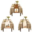 Faceless Dwarf Table Runner Gnome Printing Cotton Linen Tablecloth Tablecover