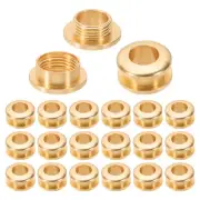 7mm(2/7 Inch) Brass Hole Eyelets, 20 Pcs Arc Surface Grommets, Light Gold
