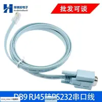 在飛比找露天拍賣優惠-RJ45網線轉RS232串口9孔水晶頭適用思科cisco華為