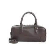 [Loewe] Loewe-Dark Brownie Calf Skin Amazona 23 Cropped Bag-Donna OS OS