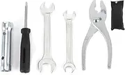 NDNCZDHC Universal Motorcycle Repair Tool Set, Wrench Screwdriver Plier Spark Plug Socket Set